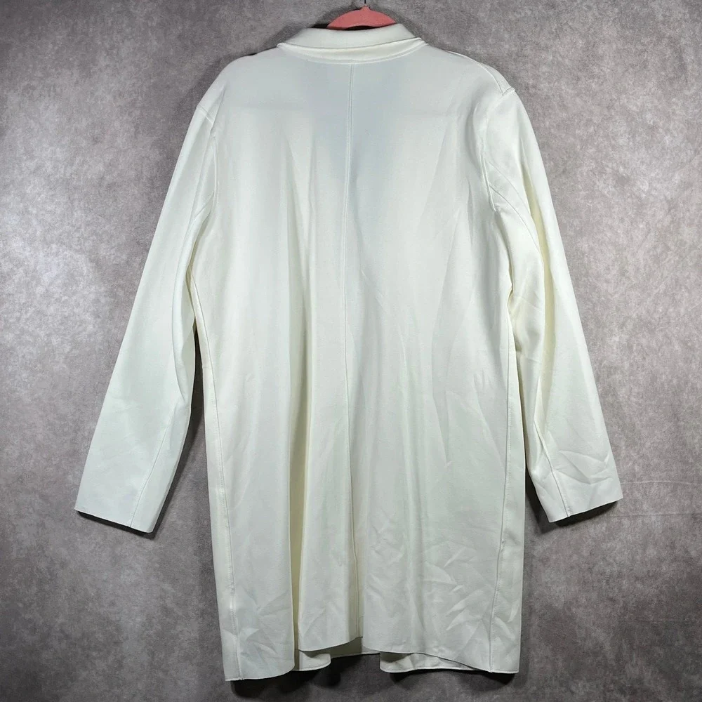 Carolina Belle Montreal Blazer Jacket Womens XL Off White Longline Office NEW